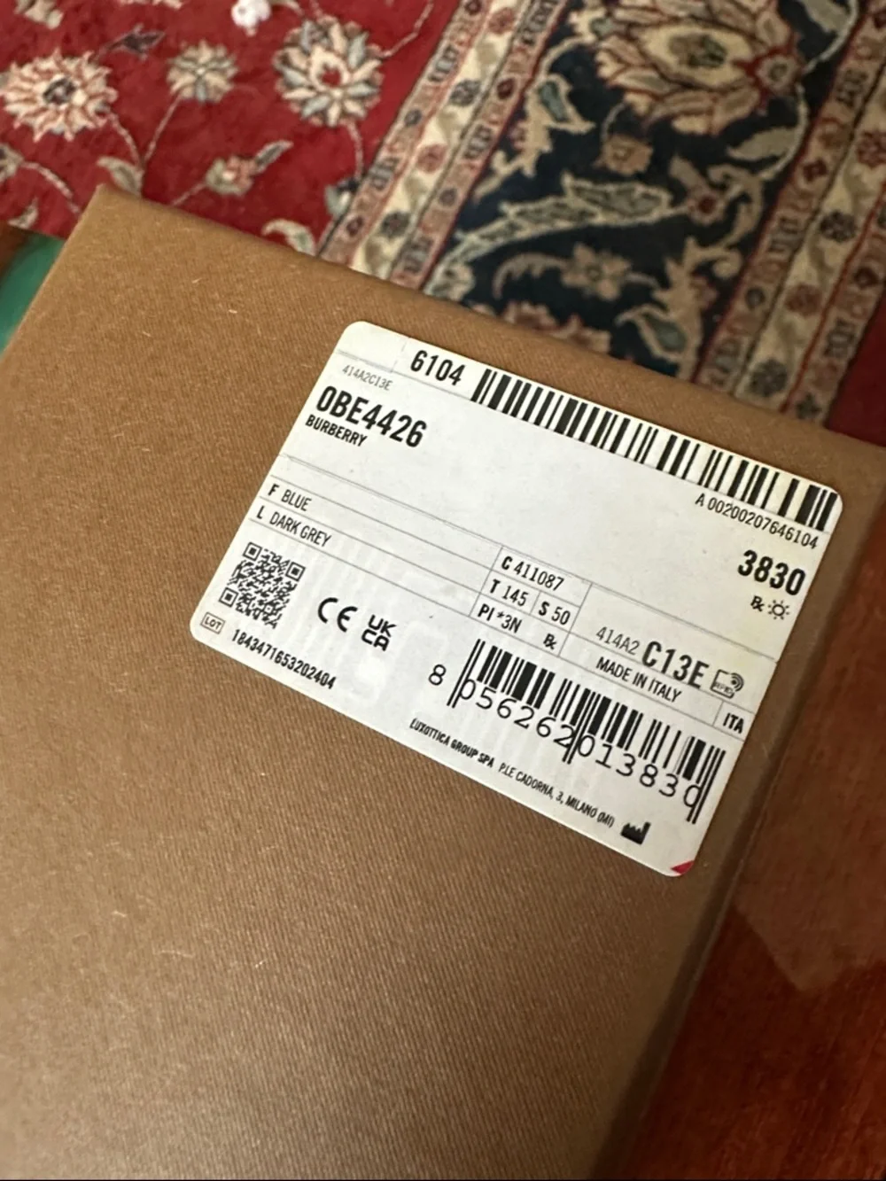 Burberry OBE4426 blue sunglasses - Picture 8 of 8